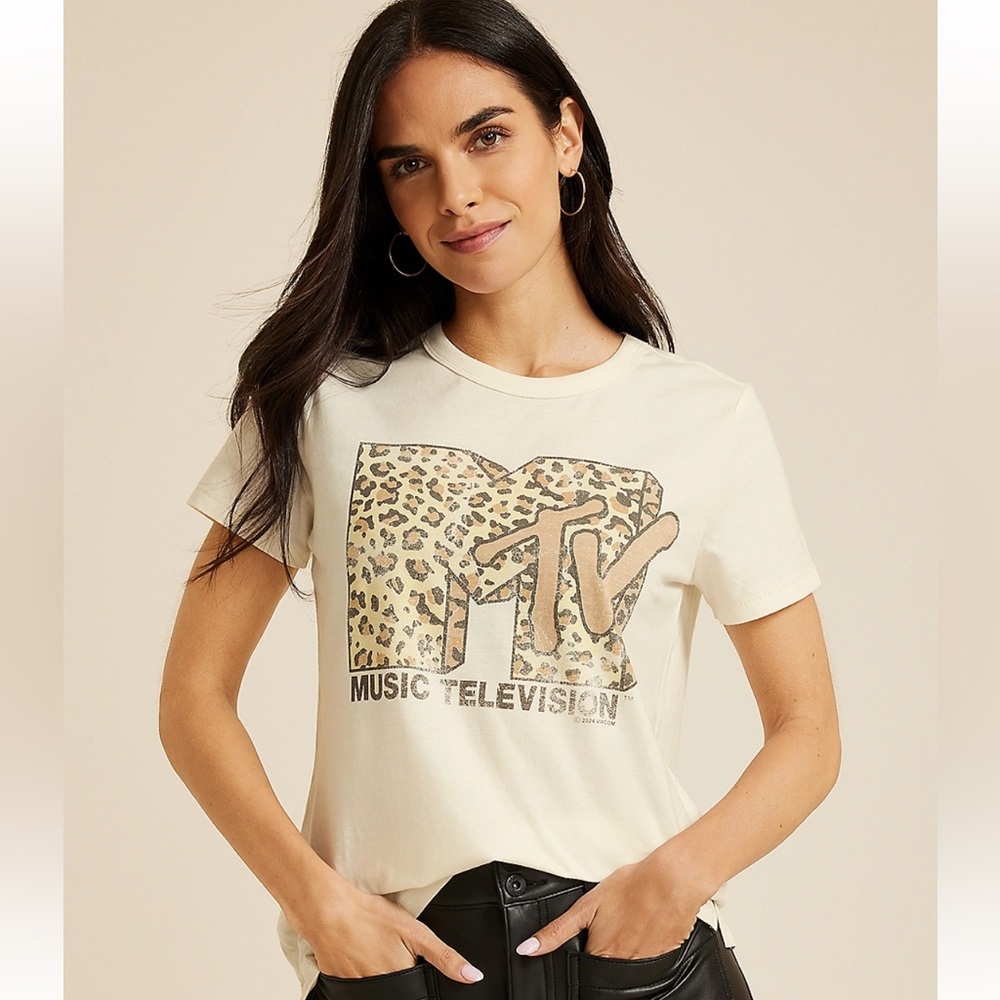 MTV Leopard Print Tee